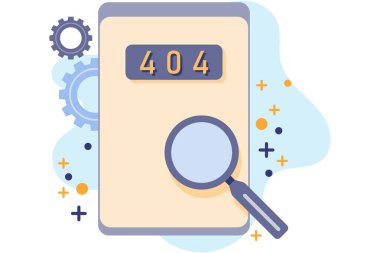 Akıllı telefon monitöründe hata kodu 404