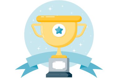 Altın kupa, altın kupa ve yıldız süslemesi