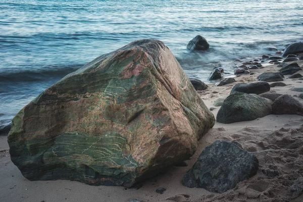 A boulder on the shore of the Baltic Sea