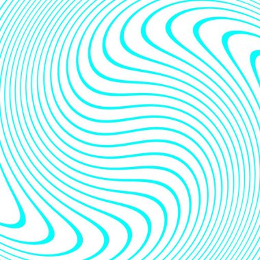 Mavi ve beyaz soyut kıvrımlı arka plan. Soyut çizgili, dokulu, geometrik dikişsiz desen. Vektör siyah beyaz arka plan. Sonu gelmeyen doku duvar kağıdı, kalıp dolguları için kullanılabilir.