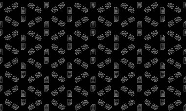 Siyah ve beyaz soyut eğimli arka plan. Soyut çizgili, desenli, geometrik dikişsiz desen. Vektör siyah beyaz arka plan. Sonu gelmeyen doku duvar kağıdı, kalıp dolguları için kullanılabilir.