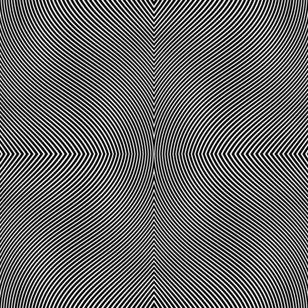 Schwarz Weißer Abstrakter Geschwungener Hintergrund Abstraktes Gestreiftes Strukturiertes Geometrisches Stammesmuster — Stockfoto