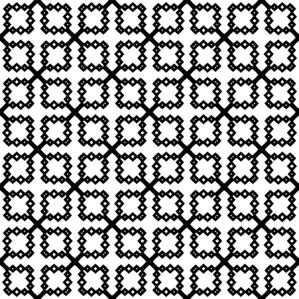 黑白抽象曲线背景 抽象条纹 几何部落无缝模式 抽象黑白背景 无限纹理可用于墙纸 图案背景 表面纹理 单色几何装饰 — 图库照片