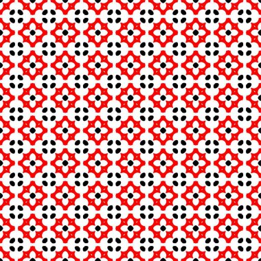 Soyut konsept monokrom geometrik desen. Siyah kırmızı beyaz minimum arkaplan. Yaratıcı illüstrasyon şablonu. Duvar kağıdı, yüzey, web tasarımı, tekstil, dekorasyon için kusursuz doku. Siyah beyaz köşegenli soyut şekilsiz desen.