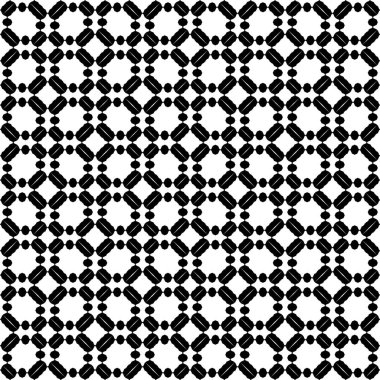 Abstract concept monochrome geometric pattern. Black and white minimal background. Creative illustration template. Seamless stylish texture. For wallpaper, surface, web design, textile, decor.