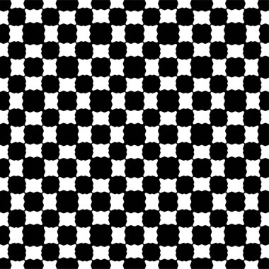 Abstract concept monochrome geometric pattern. Black and white minimal background. Creative illustration template. Seamless stylish texture. For wallpaper, surface, web design, textile, decor.