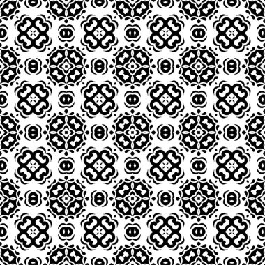 Soyut geometrik desensiz kare, eşkenar dörtgen simetri siyah ve beyaz arkaplan. Moda monokrom çizgisi çizimi. Soyut Geometrik Arkaplan Tasarımı. Kusursuz Siyah ve Beyaz desenli. Siyah köşegenli soyut ve soyut desensiz desen.