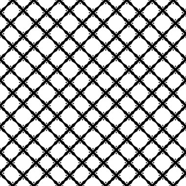 Soyut geometrik desensiz kare, eşkenar dörtgen simetri siyah ve beyaz arkaplan. Moda monokrom çizgisi çizimi. Soyut Geometrik Arkaplan Tasarımı. Kusursuz Siyah ve Beyaz desenli. Siyah köşegenli soyut ve soyut desensiz desen.
