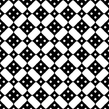 Soyut geometrik desensiz kare, eşkenar dörtgen simetri siyah ve beyaz arkaplan. Moda monokrom çizgisi çizimi. Soyut Geometrik Arkaplan Tasarımı. Kusursuz Siyah ve Beyaz desenli. Eğik siyah bantlı kusursuz desen. Modern geometrik.
