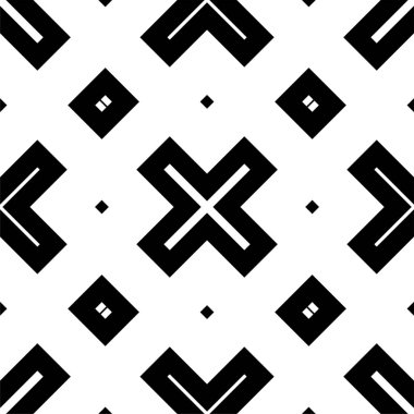 Kusursuz Siyah ve Beyaz Düzensiz Yuvarlak Çizgiler Soyut Arkaplan Deseni. Çizgili elementlerden tekrarlanan geometrik fayanslar. Modern stil soyut dokular. Tekrarlayan geometrik çizgili elementler. Kusursuz Siyah ve Beyaz.