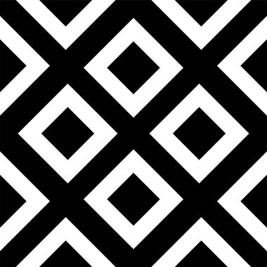 Kusursuz Siyah ve Beyaz Düzensiz Yuvarlak Çizgiler Soyut Arkaplan Deseni. Çizgili elementlerden tekrarlanan geometrik fayanslar. Modern stil soyut dokular. Tekrarlayan geometrik çizgili elementler. Kusursuz Siyah ve Beyaz.