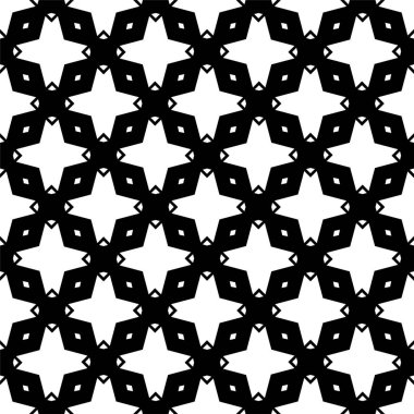 Kusursuz Siyah Beyaz Düzensiz Yuvarlak Çizgiler Soyut Arkaplan Desensiz Desen. Modern stil soyut doku. Çizgili elementlerden geometrik fayanslar tekrarlanıyor. Eğimli çizgiler geometrik desen ve ince düz çizgiler.. 