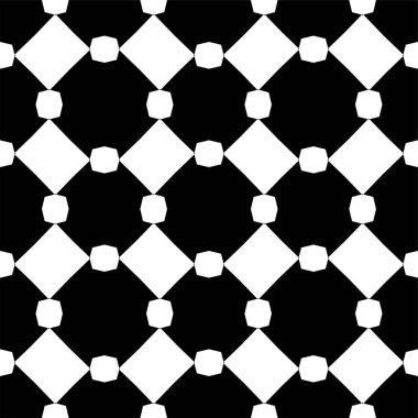 Kusursuz Siyah Beyaz Düzensiz Yuvarlak Çizgiler Soyut Arkaplan Desensiz Desen. Modern stil soyut doku. Çizgili elementlerden geometrik fayanslar tekrarlanıyor. Eğimli çizgiler geometrik desen ve ince düz çizgiler.. 