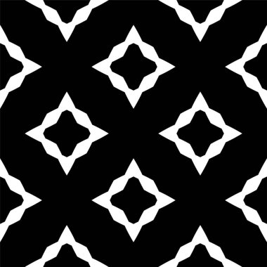 Kusursuz Siyah Beyaz Düzensiz Yuvarlak Çizgiler Soyut Arkaplan Desensiz Desen. Modern stil soyut doku. Çizgili elementlerden geometrik fayanslar tekrarlanıyor. Eğimli çizgiler geometrik desen ve ince düz çizgiler.. 