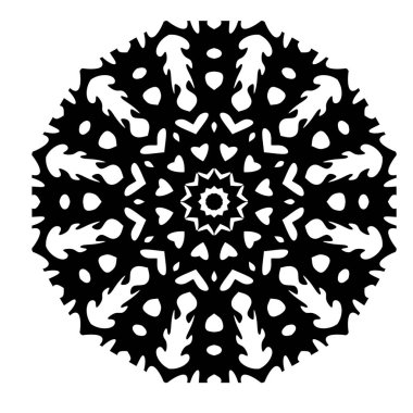 Renkli Kitap Sayfası için Mandala taslağı. Doğu Mandala vektörü. Mandala Boyama kitabı sanat çizgisi çizimi çizimi. Vektör soyut mandala deseni.