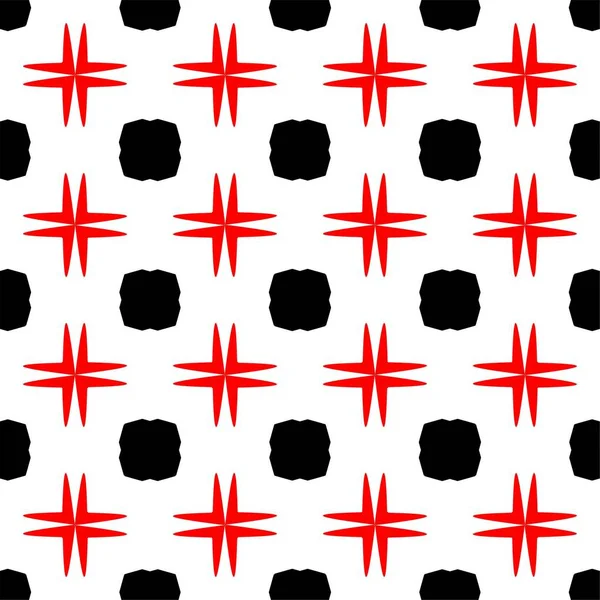 Soyut Konsept Tek Renkli Geometrik Desen Siyah Kırmızı Beyaz Arka — Stok fotoğraf