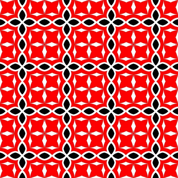Abstraktní Koncept Monochromatického Geometrického Obrazce Černá Červená Bílá Minimální Pozadí — Stock fotografie