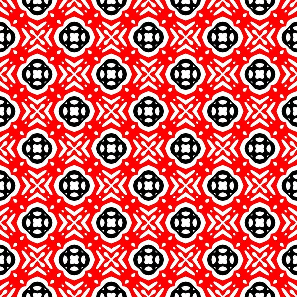 摘要单色几何图案的概念 黑色红白最小背景 无缝线风格的纹理 网页设计 纺织品 带黑色白色对角线的无缝线图案摘要 — 图库照片