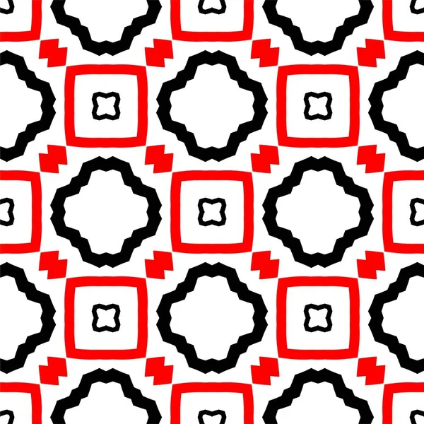 Abstraktní Koncept Monochromatický Geometrický Vzor Černá Červená Bílá Minimální Pozadí — Stock fotografie