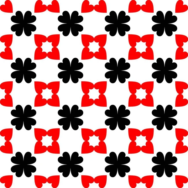Conceito Abstrato Padrão Geométrico Monocromático Preto Vermelho Branco Fundo Mínimo — Fotografia de Stock