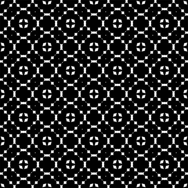 Abstrakt Geometrisk Sömlös Mönster Fyrkantig Romb Symmetri Svart Och Vit — Stockfoto