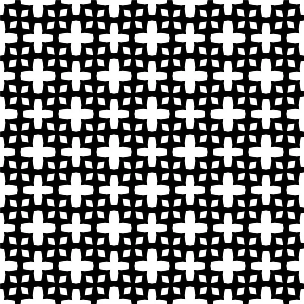Αφηρημένη Γεωμετρική Αδιάλειπτη Μοτίβο Τετράγωνο Ρόμβος Συμμετρία Μαύρο Και Άσπρο — Φωτογραφία Αρχείου