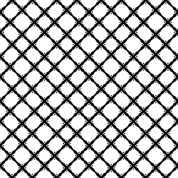 Abstraktes Geometrisches Nahtloses Muster Quadratisch Rautenförmig Symmetrie Schwarzer Und Weißer — Stockfoto