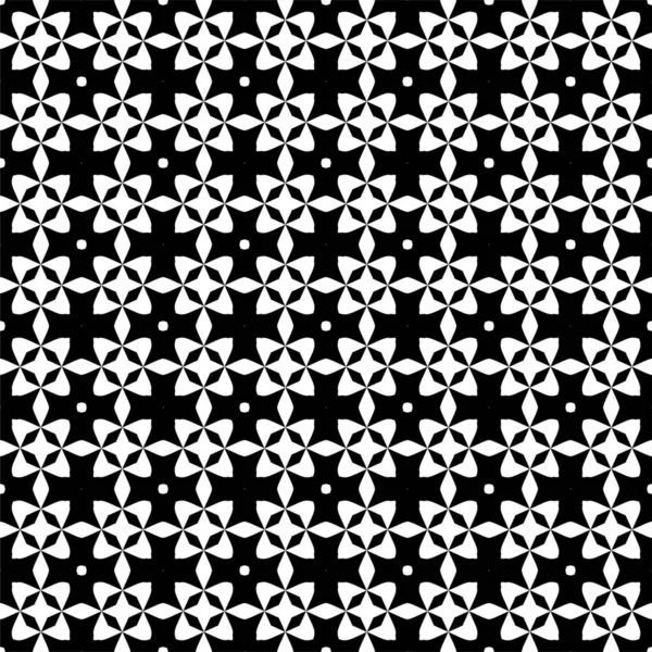 Абстрактний Геометричний Безшовний Візерунок Квадратний Румбрій Симетрія Чорно Білий Фон — стокове фото