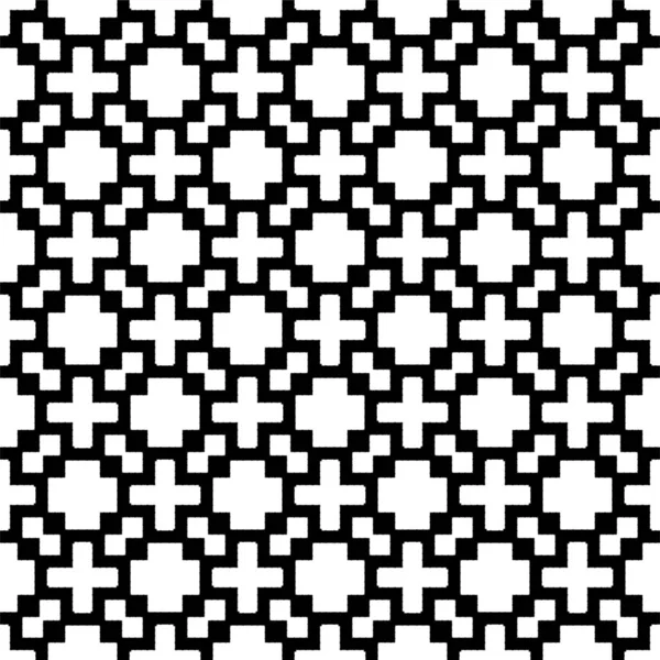 抽象幾何学的シームレスパターン2角形 菱形対称黒と白の背景 トレンドモノクロライン格子 抽象幾何学的背景デザイン シームレスな黒と白のパターン 斜めの黒のバンドでシームレスなパターン — ストック写真