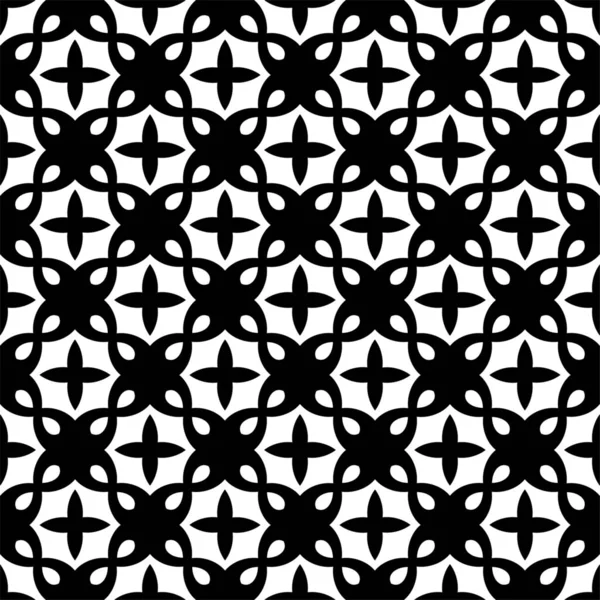 Абстрактний Геометричний Безшовний Візерунок Квадратний Румбрій Симетрія Чорно Білого Фону — стокове фото