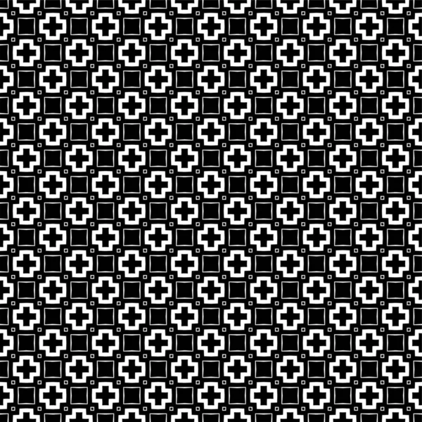 Bold Lines Seamless Russian Style Black Geometric Background Tile Seamless — 스톡 사진