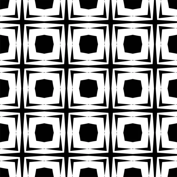 Naadloos Zwart Wit Onregelmatige Afgeronde Lijnen Overgang Abstracte Achtergrond Patroon — Stockfoto