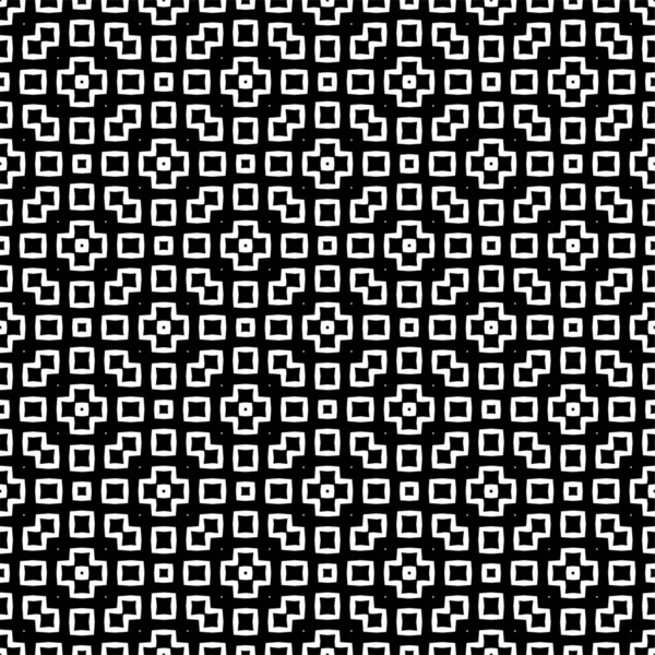Seamless Black White Irregular Rounded Lines Transition Abstract Background Pattern — 스톡 사진