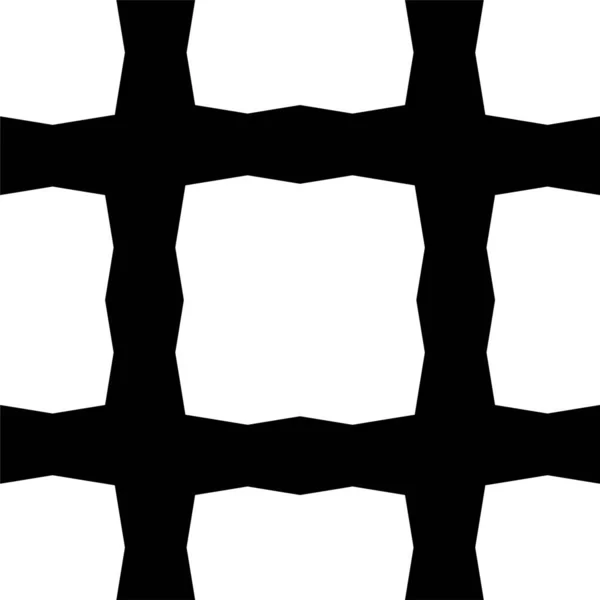 Nahtlose Schwarz Weiß Unregelmäßige Abgerundete Linien Übergang Abstrakter Hintergrund Pattern — Stockfoto