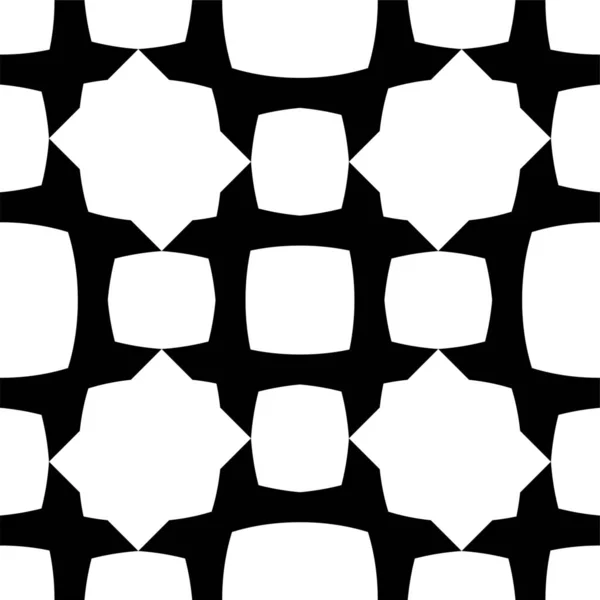 无缝隙黑白相间不规则环线过渡背景模式 无缝模式 现代风格的抽象纹理 用条纹元重复几何图形块 — 图库照片
