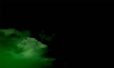 Gerçek yeşil duman, boş merkezle dışa doğru patlıyor. Ürkütücü Cadılar Bayramı arka planı için dramatik duman ya da sis etkisi. Karanlık ve aydınlık senfonilerde duman. Sıvı bir fantezi..