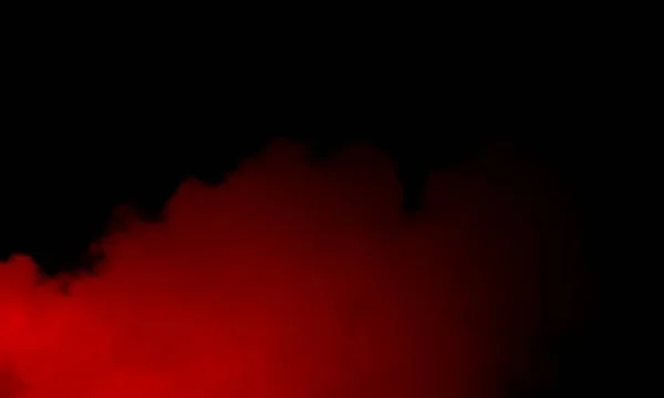 Siyah Bir Arkaplanda Soyut Kızıl Duman Sisi Zole Edilmiş Sis — Stok fotoğraf