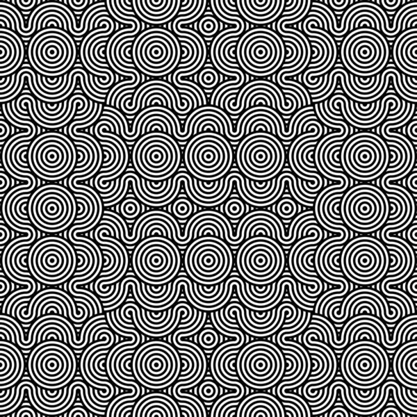 Abstract seamless texture.Modern geometric background.Repeated monochrome pattern with concentric circles.Vector abstract seamless pattern n.Modern geometric background.Repeated monochrome pattern n.Hypnosis spiral.Black White Spiral.wave line pattern.