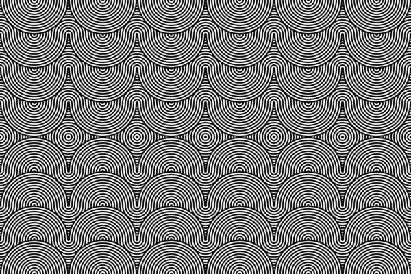 Abstrakte Nahtlose Muster Moderne Geometrische Hintergrund Wiederholte Monochrome Muster Mit — Stockfoto