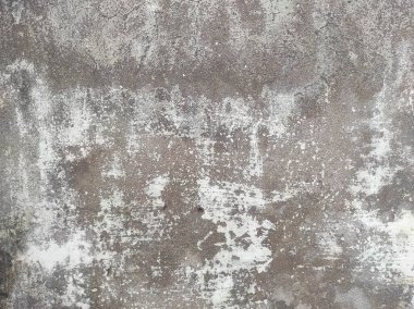 Beton duvar arka planı. Tasarımınız için grunge etkisi. Duvar koyu korkunç. Arkaplan için koyu çimento. Çiziklerle dolu korkunç bir duvar..