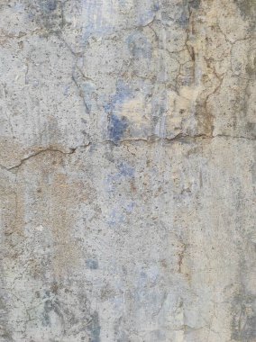 Beton duvar arka planı. Tasarımınız için grunge etkisi. Duvar koyu korkunç. Arkaplan için koyu çimento. Çiziklerle dolu korkunç bir duvar..