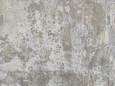 Grunge duvarı betonu ortaya çıkardı. Eski beyaz beton duvar, arka planda çok küçük çatlaklar, arka planda eski gri beton duvar dokusu. Çatlak, pürüzsüz beyaz duvar dokusu. Kirli, beyaz duvar boyası soyulmuş.. 