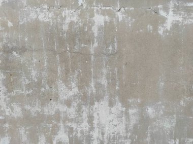 Grunge duvarı betonu ortaya çıkardı. Eski beyaz beton duvar, arka planda çok küçük çatlaklar, arka planda eski gri beton duvar dokusu. Çatlak, pürüzsüz beyaz duvar dokusu. Kirli, beyaz duvar boyası soyulmuş.. 