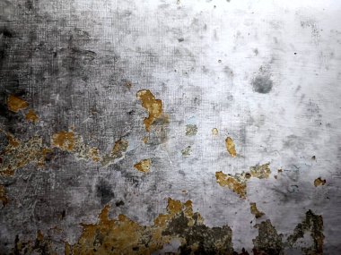 Soyut Pürüzlü ve Kirli Duvar Boyalı Doku. Soyut Kirli ve Pürüzsüz Çimento Duvarı. Arkaplan için koyu korkutucu. Arka plan için koyu çimento. Kusursuz gri beton..