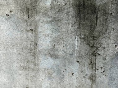 Siyah ve beyaz arka plan pankartıyla eski grunge dokusu, kirli sıkıntılı koyu gri kenarları ve nötr olarak açık gri merkezi. Eski beton duvar dokusu. Açık gri çimento desenli beton duvar. Gri çatallı çimento dokusu..