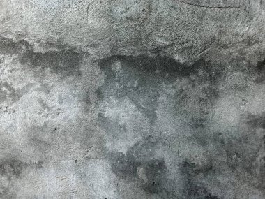 Siyah ve beyaz arka plan pankartıyla eski grunge dokusu, kirli sıkıntılı koyu gri kenarları ve nötr olarak açık gri merkezi. Eski beton duvar dokusu. Açık gri çimento desenli beton duvar. Gri çatallı çimento dokusu..