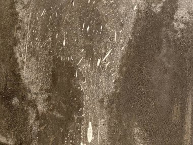 Siyah ve beyaz titreşimli tamamlanmamış duvar. Eski beton duvarın dokusu. Açık gri renkli çimento desenli beton duvar. Gri pastel, sert, çatallı beton, beton, alçıdan duvar, düz, soluk arkaplan boyalı..