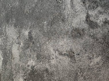 Siyah ve beyaz titreşimli tamamlanmamış duvar. Eski beton duvarın dokusu. Açık gri renkli çimento desenli beton duvar. Gri pastel, sert, çatallı beton, beton, alçıdan duvar, düz, soluk arkaplan boyalı..