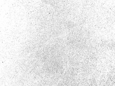 Siyah parçacıklar beyaz zemin üzerinde izole edildi. Soyut toz dokuyu örtüyor. Grunge deseni. Monokrom retro grunge doku çizimi. Eski paslı, soyut bir arkaplan. Afiş ve tasarımların kullanılması için. Beton desenler..