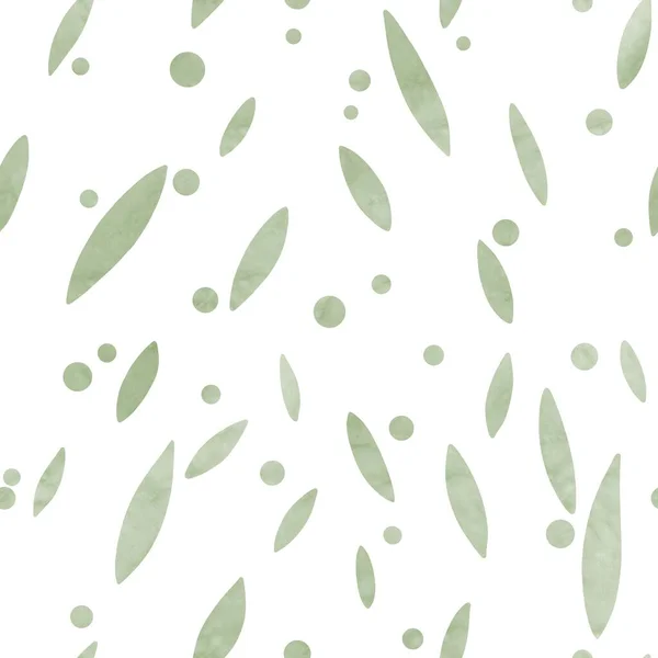 Безшовний Візерунок Пастельних Зелених Листках Візерунок Текстилю Одягу Тканин Шпалер — стокове фото